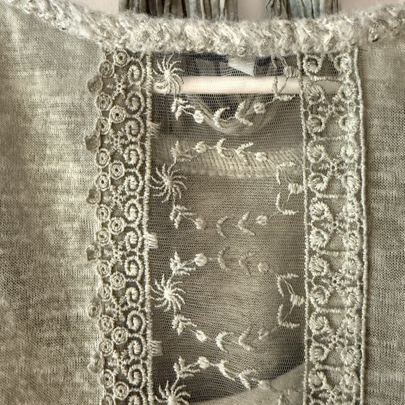 Tempo Paris sweater with sheer lace panel and camisole - Picture 7 of 10